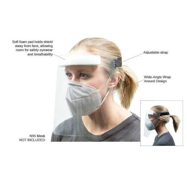 HexArmor 17-12050 Fluid-Resistant Full Face Protector