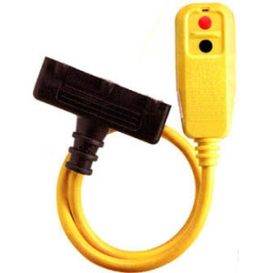 Tower Manufacturing 30334008 2' Right Angle GFCI Plug with Triple Tap