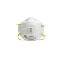 3M 8210V 3M 8210V N95 Particulate Disposable Respirator With Cool Flow Exhalation Valve - NIOSH 42CFR84 (10 Each Per Box)