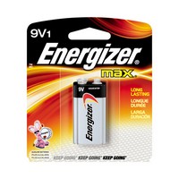 Energizer 522BP Energizer MAX 9 Volt Alkaline Battery (1 Per Card)