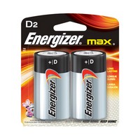 Energizer E95BP-2 Energizer MAX D Alkaline Battery (2 Per Card)