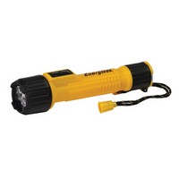 Energizer INL2AAE Energizer Contractor Yellow LED Flashlight With Carabiner Belt Clip And Wrist Lanyard (2 AA Batteries Included