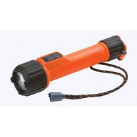 Energizer MS2AALED Energizer Orange LED Industrial Safety Flashlight With Lanyard (2 AA Batteries Included)