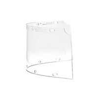 Honeywell 6750CL Fibre-Metal Model 6750 8\" X 16 1/2\" X .060\" Clear Propionate Molded Extended View Faceshield Window For FM400 A