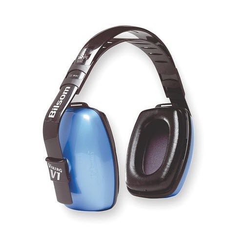 Honeywell 1010925 Howard Leight Viking V1 Light Blue Plastic Multi Position Noise Blocking Earmuffs