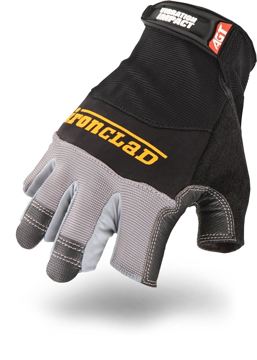 IRONCLAD MFI2-02-S MACH-5 Small Fingerless Vibration Impact Absorption Gloves