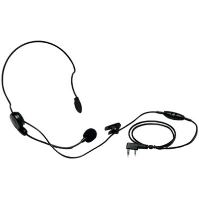 Kenwood KHS-22 Behind-the-Head Headset and Flexible Boom Microphone with PTT and VOX