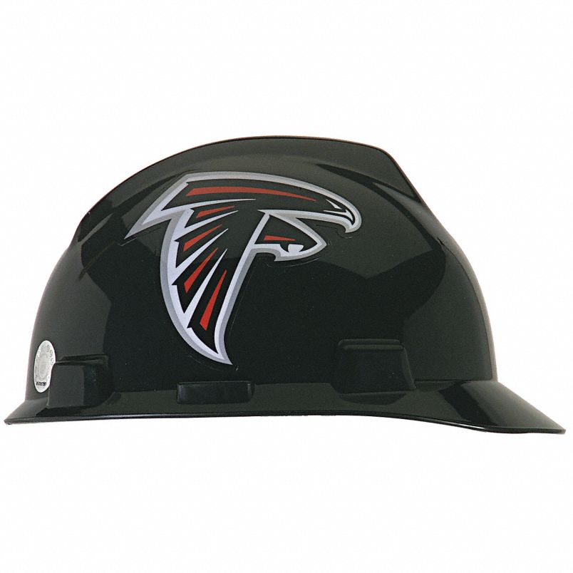 MSA 818385 NFL V-Gard Atlanta Falcons 1-Touch 4-Point Suspension Cap Style Hardhat