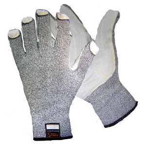 Global Glove TAK555LF Taeki 5 Split Leather Palm Glove Liners: Knit Wrists