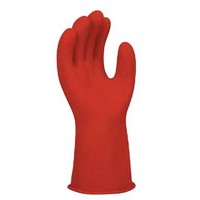 Honeywell E011R/10 W H Salisbury Size 10 Red 11\" Natural Rubber Class 0 Linesmens Gloves With Straight Cuff