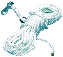 Southeast Rigging RSA-58H40 40\' 5/8\" Nylon Rope Tag Line: Single 3/4\" Snap Hook