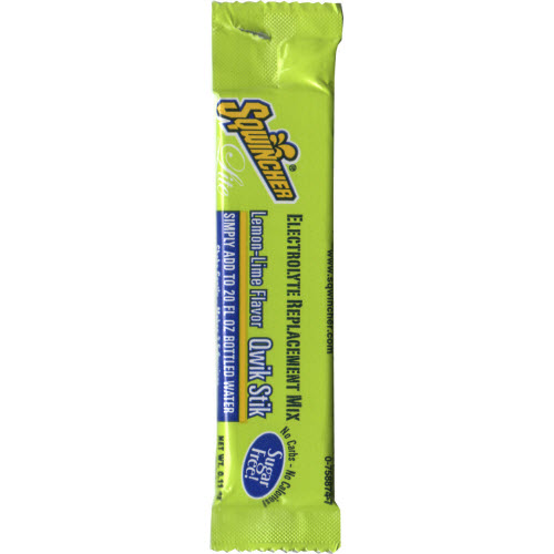 SQWINCHER 060106LL Bag of 50 Lemon-Lime 20 oz. Yield "Lite" Qwik Stiks Packets