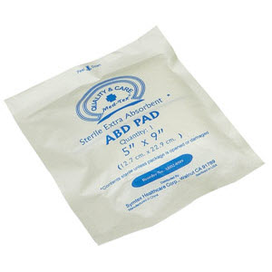 Swift First Aid 065590 Sterile 5\" x 9\" ABD Pad