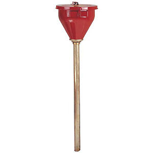 JUSTRITE 08205 32" Flame Arrester Self-Closing Steel Safety Funnel