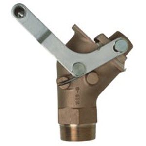 JUSTRITE 08552 2\" Brass Horizontal Drum Gate Valve Safety Faucet