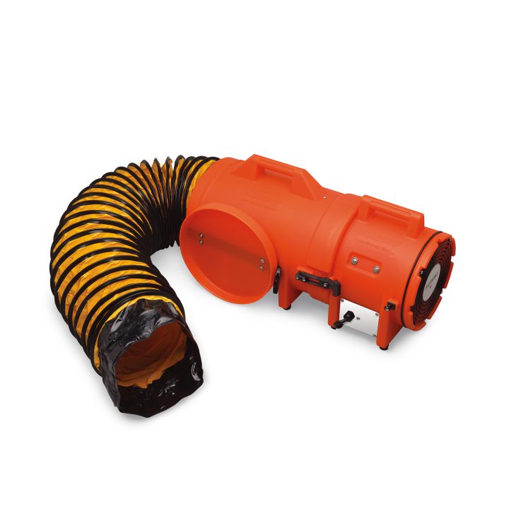 Allegro Industries 9536-15 8\" DC Plastic Com-PAX-ial Blower with Canister and 15\' Flexible Duct