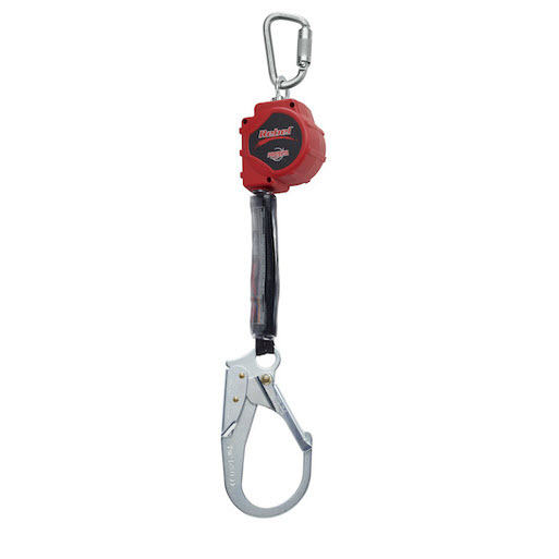 DBI Sala 3100427 PROTECTA Rebel 11' Web Retractable Lifeline: Rebar Hook: Housing Swivel: Carabiner