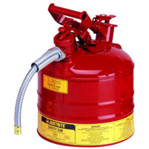 JUSTRITE 7220120 2 Gallon Type II Steel Safety Can