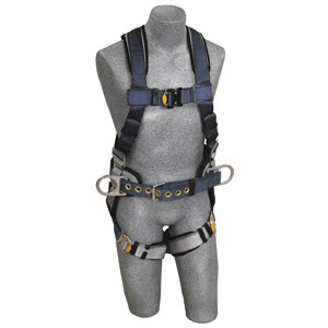 DBI Sala 1108502 ExoFit XP Vest Style Large Full Body Construction Harness: 3 D-Rings