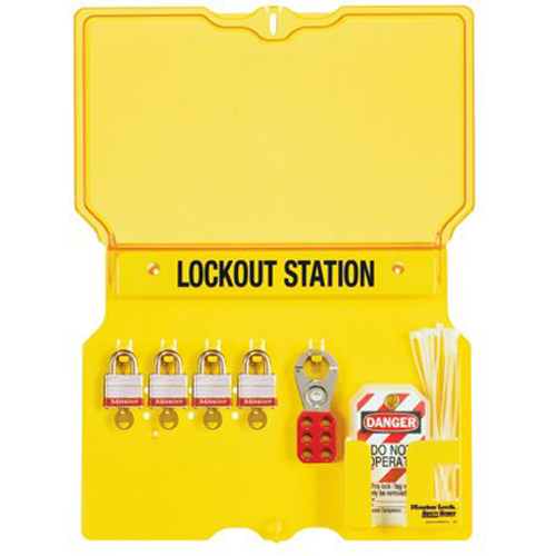 Master Lock 1482BP3 Safety Series 4 Lock Lockout Station