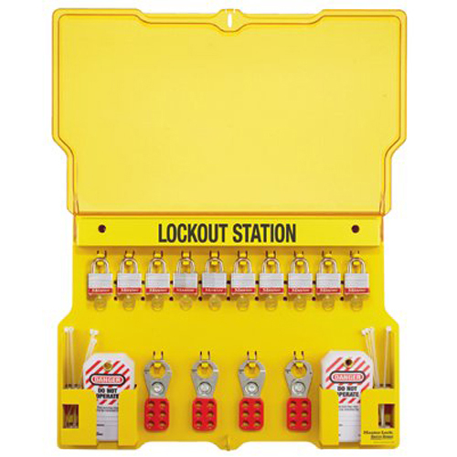 Master Lock 1483BP3 Safety Series 10 Lock Lockout Station