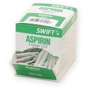 Swift First Aid 161510 Aspirin: 100 Tablets