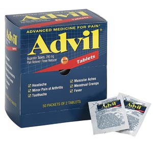 Swift First Aid Advil: 100 Tablets