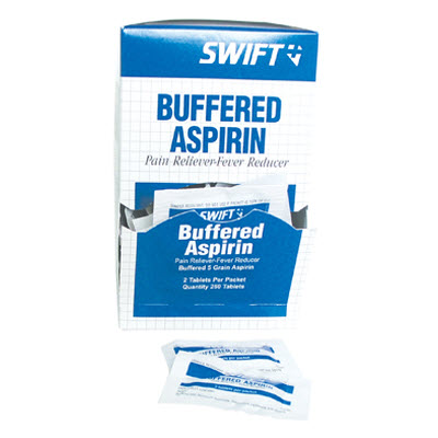 Swift First Aid 161597 Buffered Aspirin: 250 Tablets