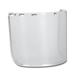 CREWS 102/103 Headgear 181640A Aluminum Bound Clear Faceshield