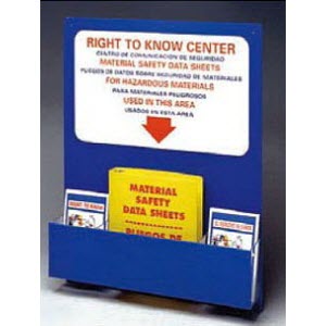 Brady USA 2002 Bilingual Wall-Mount Right To Know Compliance Center: English/Spanish