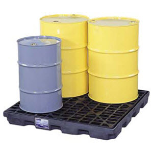 JUSTRITE 28657 4-Drum EcoPolyBlend Drum Accumulation Center