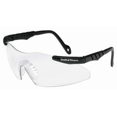 JACKSON Safety Smith & Wesson 3011672 Magnum 3G Safety Glasses: Clear Lens Black Frame