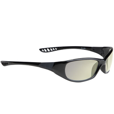 JACKSON Safety V40 Series 25716 HellRaiser Safety Glasses: Indoor/Outdoor Lenses Black Frame