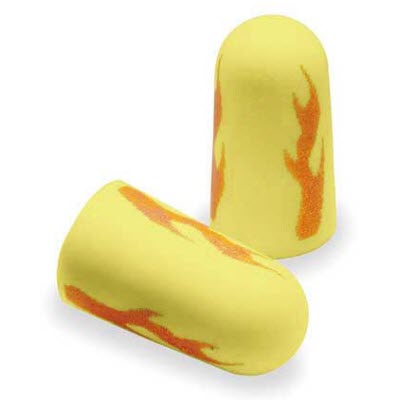3M 312-1252 E-A-Rsoft Yellow Neon Blasts NRR 33 Uncorded Disposable Single-Use Earplugs