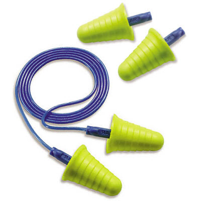 3M 318-1009 E-A-R Push-Ins NRR 30 Corded Single-Use Earplugs