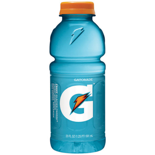Gatorade 32486 Case of 24 20 oz. Ready-To-Drink Gatorade Glacier Freeze Plastic Drink Bottles