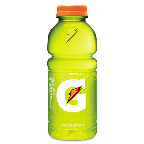 Gatorade 32868 Case of 24 20 oz. Ready-To-Drink Gatorade Lemon-Lime Plastic Drink Bottles