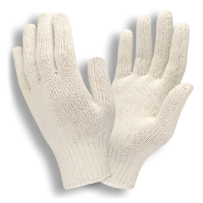 Cordova 3410 7 Gauge Medium-Weight Polyester/Cotton Blend String Knit Gloves: Knit Wrists