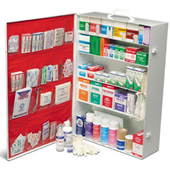Swift First Aid 34600LF 600 5-Shelf Lined Industrial First Aid Cabinet