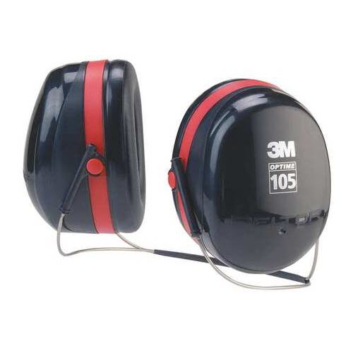 3M H10B Peltor Optime 105 Behind-The-Head Earmuffs With Liquid/Foam Earmuff Cushions