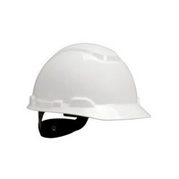 3M H-701R-UV White H700 Series Class C, G And E ANSI Type 1 Polyethylene Hard Hat With 4-Point Ratchet Suspension And Uv