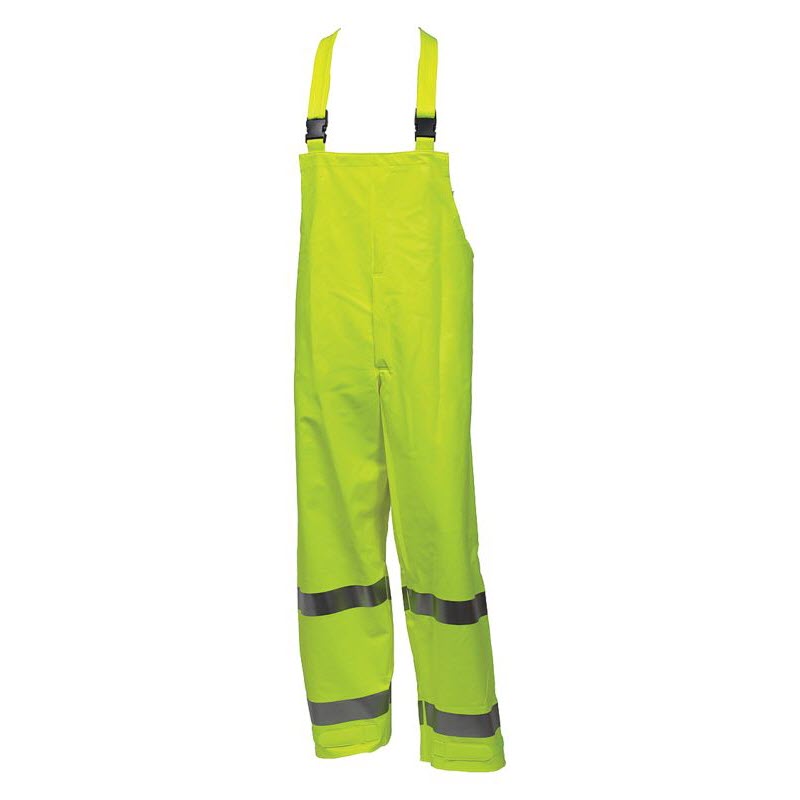 TINGLEY O44122 Eclipse Class III Hi-Viz Lime Rainsuit Overall Pants