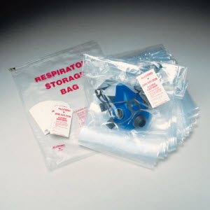 ALLEGRO 4001-05 Disposable Respirator Storage Bags: Bag of 100 Bags