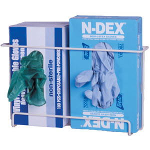 RACK'EM 4012 Space-Saver Double Box Disposable Exam Glove Dispenser