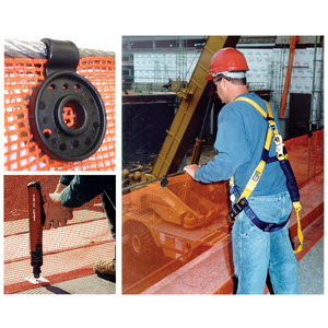 DBI Sala 4100003 Vertical Debris Net Attachment Kit: (55) Plastic EZ Clips (22) Tie-Down Plates