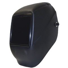 FIBRE-METAL 52090 Tigerhood Futura Speedy Loop Mount Thermoplastic Welding Hood with a Fixed 4 1/2" x 5 1/4" Lens Plate