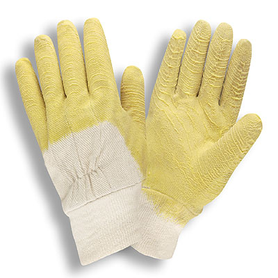 Cordova 5620 Economy Crinkle Finish Rubber Dip Canvas Gloves: Knit Wrists