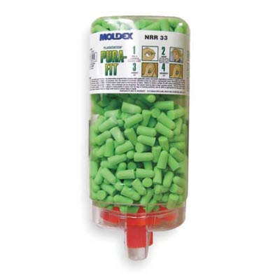 MOLDEX 6845 PlugStation Dispenser: Pre-Filled 500 Pairs Pura-Fit NRR 33 Uncorded Disposable Single-Use Earplugs