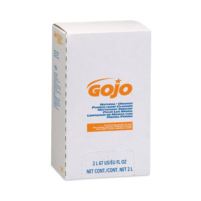 GOJO 7255-04 PRO Natural Orange Pumice Hand Cleaner: 2000 mL Dispenser Refill