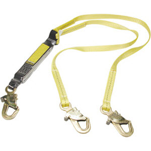 Reliance Industries 741106 Skyline 6' Double-Leg Fat-Pack Lanyard: (3) 7/8" Pelican Snap Hooks